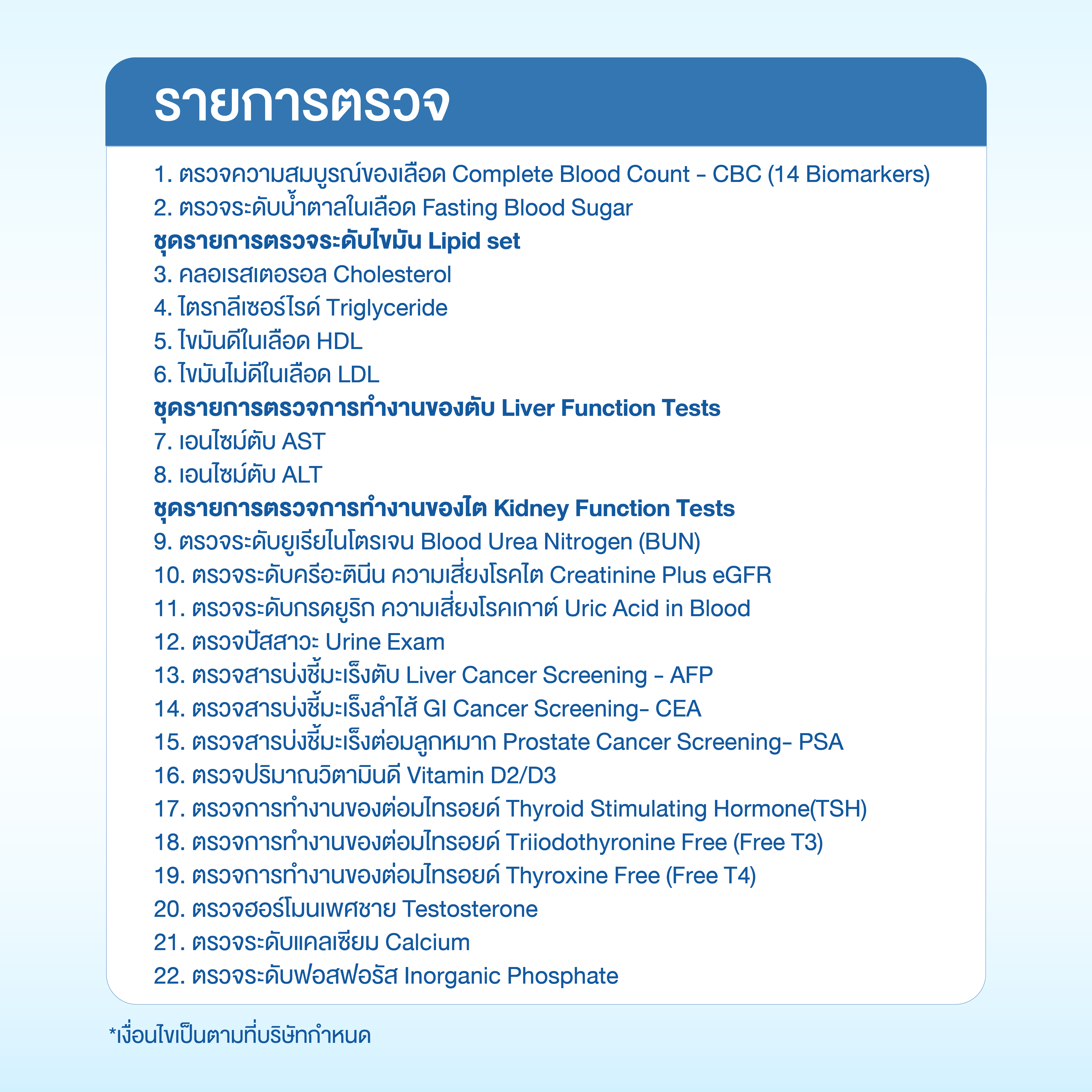 แพ็กเกจตรวจสุขภาพคุณผู้ชาย (22 รายการ)_1